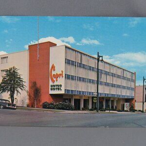 Vintage Postcard - The Capri Motor Hotel - Traveltime
